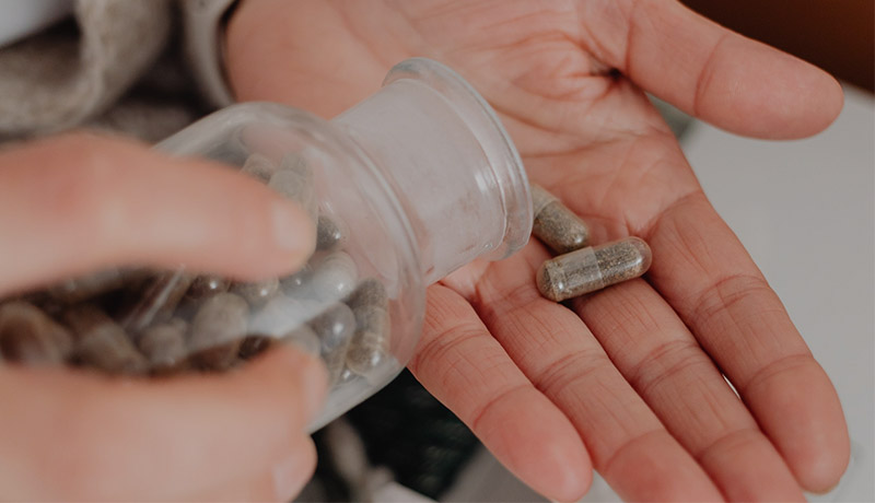 Frasco con pastillas